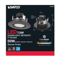 7.5WLED/DIR/4/60'/CCT-SEL/120V - S11856