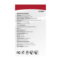 9.5WLED/DLR/4/WS/5CCT/SQ/DB - S11884