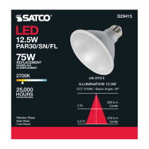 12.5PAR30/SN/LED/40'/927/120V - S29415