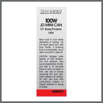 100W MINI-CAN FROSTED 120V. - S1916