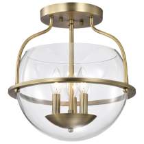AMADO 3 LIGHT SEMI FLUSH MOUNT - 60-7821