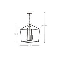 EMMA 4LT LG PENDANT - 60-7952