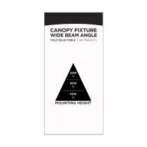 LED WIDE BEAM ANGLE CANOPY - 65-636