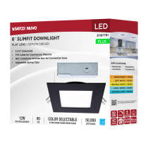 12WLED/DW/6/CCT-SEL/SQ/RD/BK - S11877R1