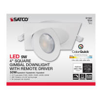 9WLED/GBL/4/CCT/SQ/WH - S11841