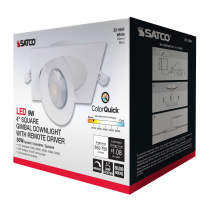 9WLED/GBL/4/CCT/SQ/WH - S11841