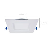 12WLED/DW/6/CCT-SEL/SQ/RD/WH - S11873R1
