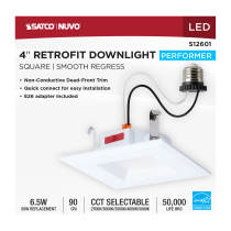 6WLED/DLR/4/5CCT/E/SQ/WH - S12601