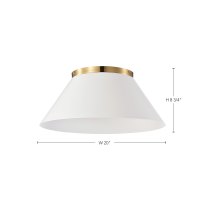 DOVER 3 LIGHT LARGE FLUSH - 60-7421