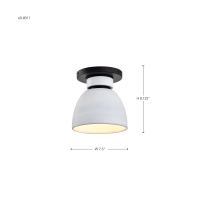 COLLINS 8" CERAMIC FLUSH MOUNT - 60-8011