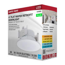 8WLED/DLR/4/CCT-SEL/WF/RND/WH - S11890