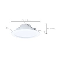 10WLED/DLR/6/CCT-SEL/WR/RND/WH - S11893