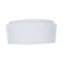 10" WHT DRUM GLASS - 50-336