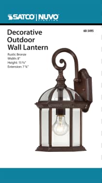 BOXWOOD 1 LGT 15 OUTDOOR WALL - 60-3495