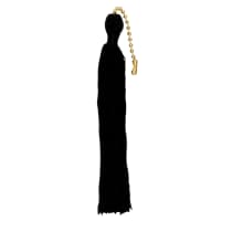 BLACK 5" TASSEL & BEADED CHAIN - 90-522