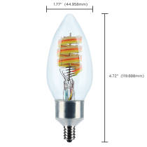 B11/4W/LED/RGBTW/CL/E12 - S11242