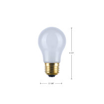 15W A-15 FROSTED MED BASE - S3949