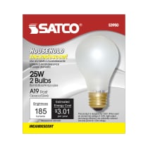 25W A-19 FROSTED 130V - S3950