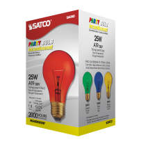 25W A19 TRANS. RED 130V - S6080