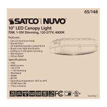 70W LED CANOPY FIXTURE 10" - 65-148