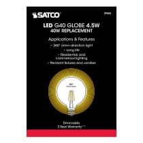 5.5G40/CL/LED/E26/27K/120V - S9565