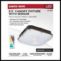 8.5" LED CANOPY W/SENSOR - 65-982
