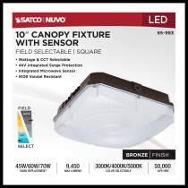 10" LED CANOPY W/SENSOR - 65-983