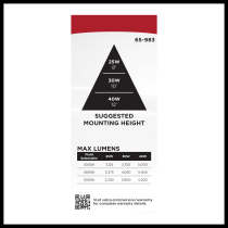 10" LED CANOPY W/SENSOR - 65-983