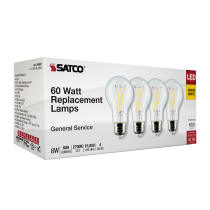 8A19/CL/4PK/E26/927/LED/120V - S12462