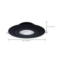 15WLED/GBL/6/CCT/RND/BLK - S11862