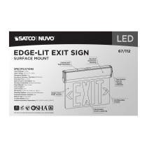 EL EXIT SIGN - SF GR CLR - 67-112