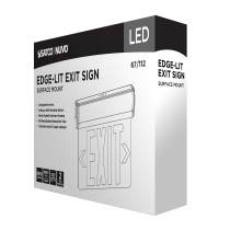 EL EXIT SIGN - SF GR CLR - 67-112