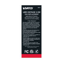 2.5ST19/AMB/LED/E26/20K/120V - S9577
