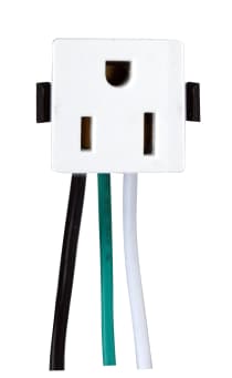 WHITE METAL SNAP-IN RECEPT - 80-1408