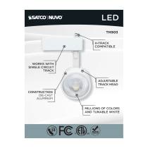 12W LED TRACK HEAD ROUND - TH903