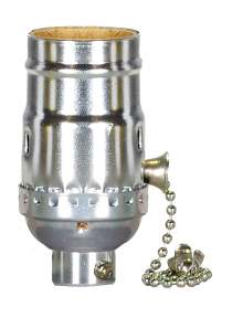 NICKEL PULL CHAIN SKT W/1/4 IP - 80-2185