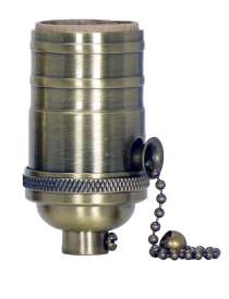 REG ANT BR PULL CHAIN CAST BRS - 80-2210