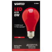 8A19/RED/LED/E26/120V - S14984