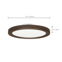 12W/LED/7"FLUSH/3K/BRZ/SL - S9885