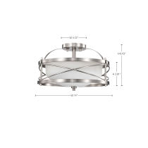 GINGER - 2 LT SEMI FLUSH - 60-5331