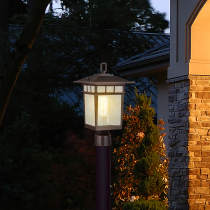 COVE NECK 1LT OUTDOOR LG POST - 60-5952
