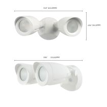 LED 2 BULLET HEAD SECURITY LGT - 65-710
