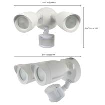 LED 2 BULLET HEAD SECURITY LGT - 65-711