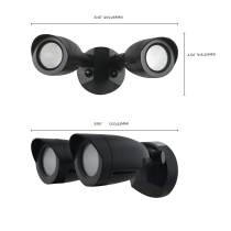 LED 2 BULLET HEAD SECURITY LGT - 65-714