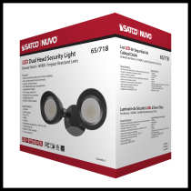 LED 2 BULLET HEAD SECURITY LGT - 65-718
