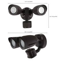 LED 2 BULLET HEAD SECURITY LGT - 65-719