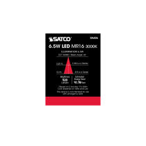 6.5MR16/LED/40'/30K/12V - S9496