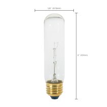 40W T10 CLEAR CARDED MED BASE - S3702
