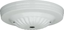 WHITE CANOPY 1/8 CH 2 BAR HOLE - 90-1680