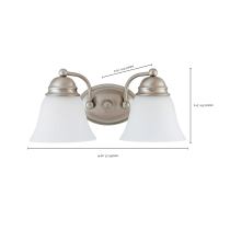 EMPIRE 2 LIGHT 15" VANITY - 60-3265